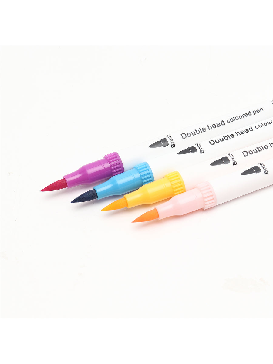 DEETECK Watercolor Brush Pens 60 Colors Dual Tips Watercolor