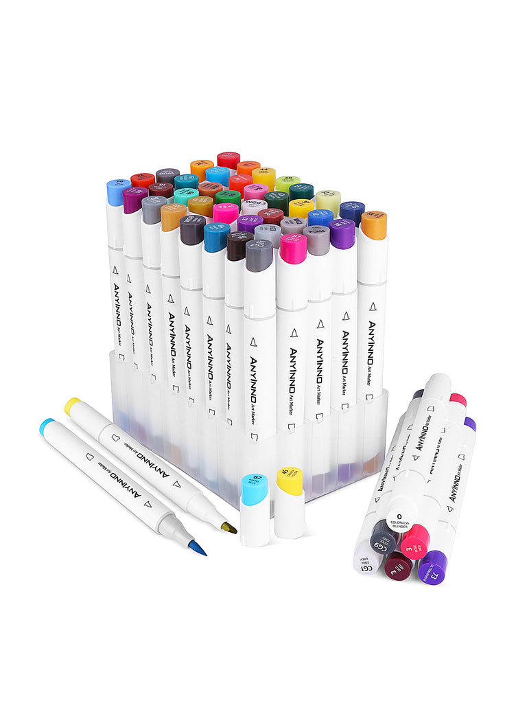 AC Sketch Markers Dual-Tip Alcohol Markers 48/Pkg-Assorted Colors