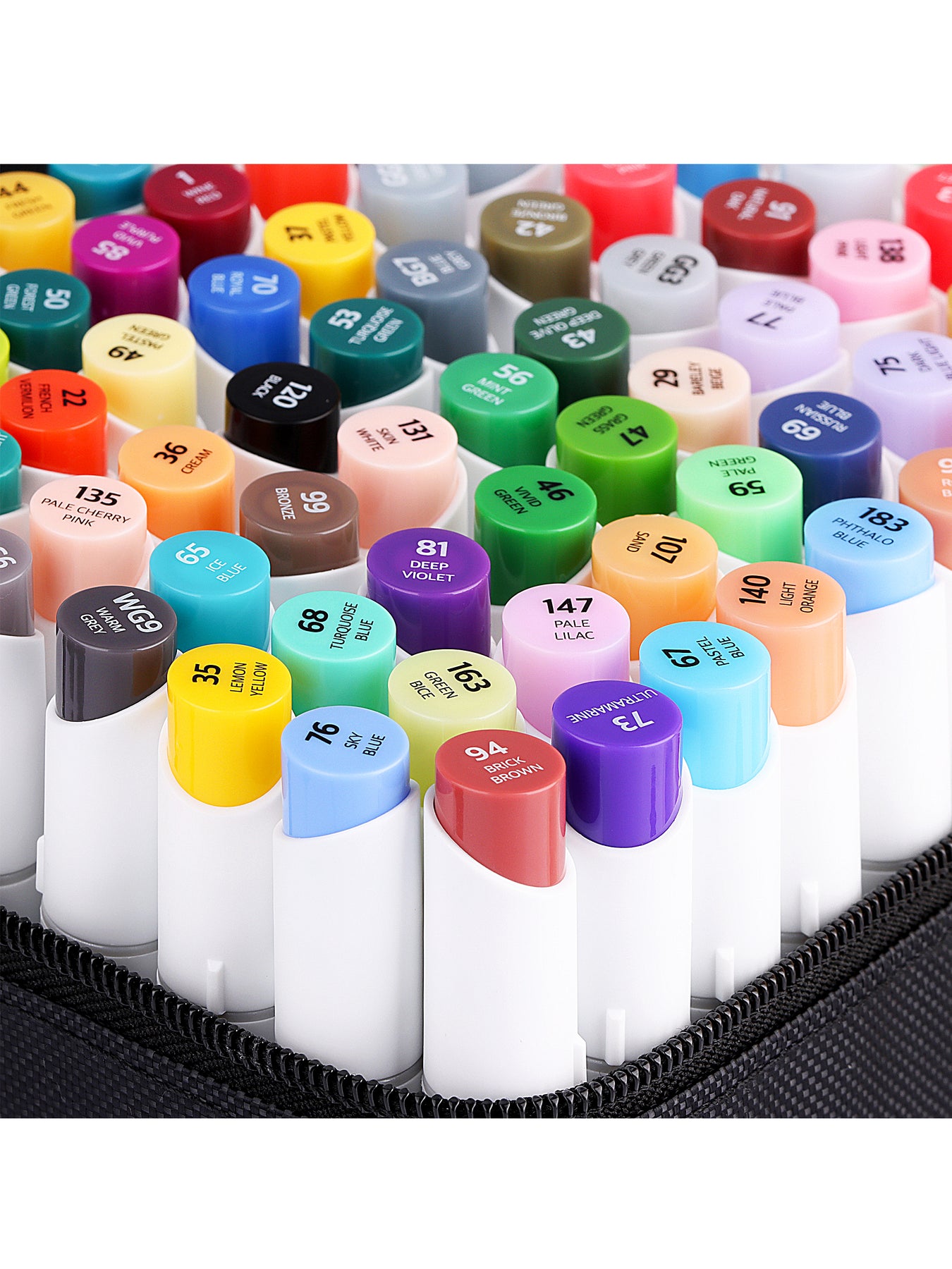 ADAXI 80 Enhanced Colors Art Markers, Fine & Broad Dual Tips Professional  Artis
