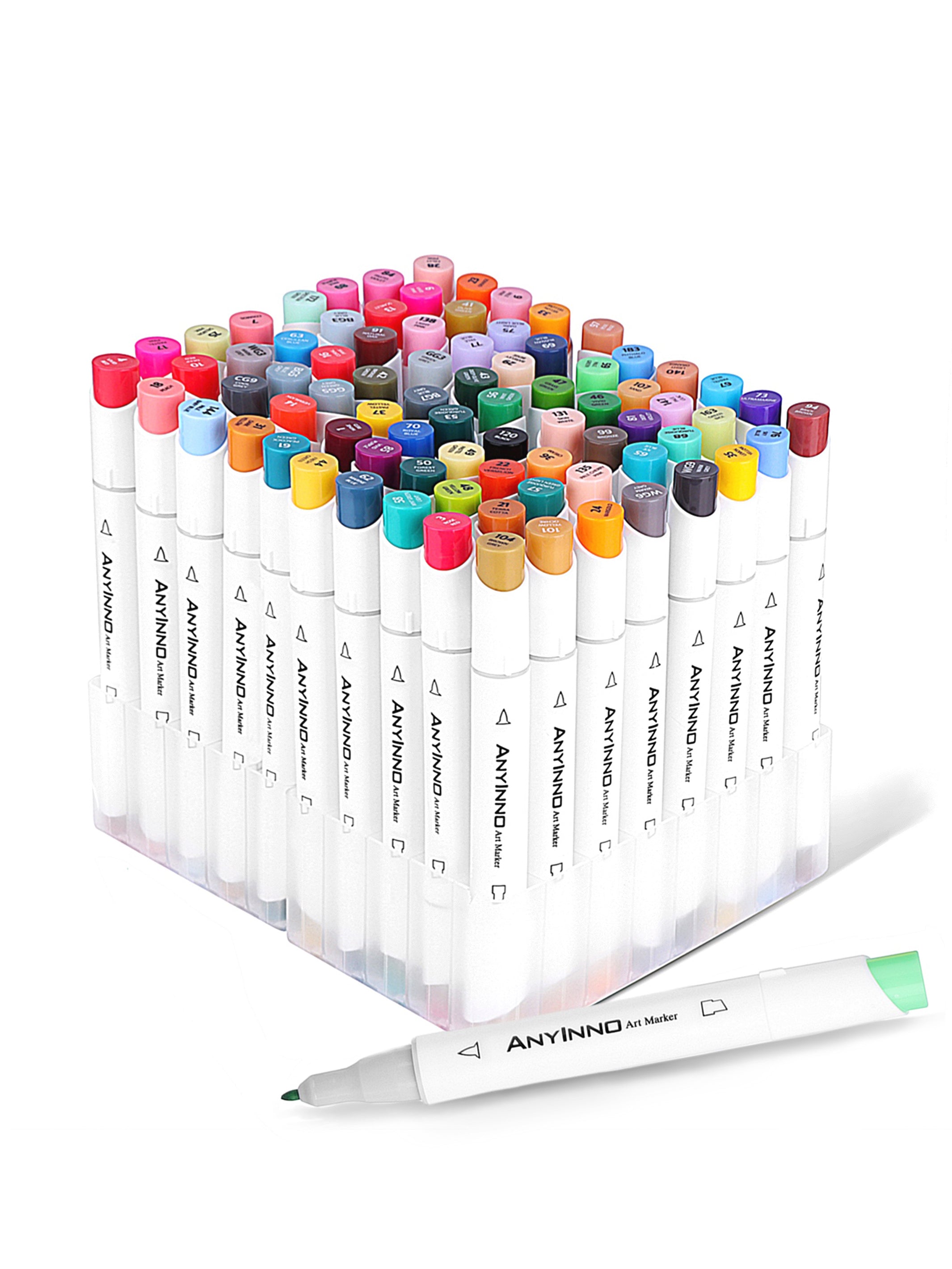 4638 Fancy Art Markers, 12 Colors Double-ended Art Markers Alcohol